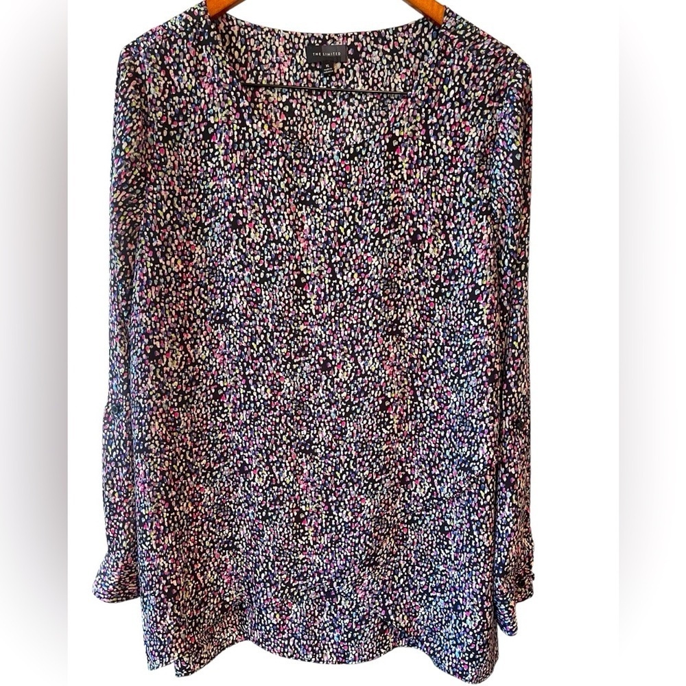 🩷🔥NWOT THE LIMITED Women's size XL Top with Colorful Dot Pattern. Like New!